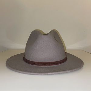 Wool Brimmed Hat with Adjustable Sizing